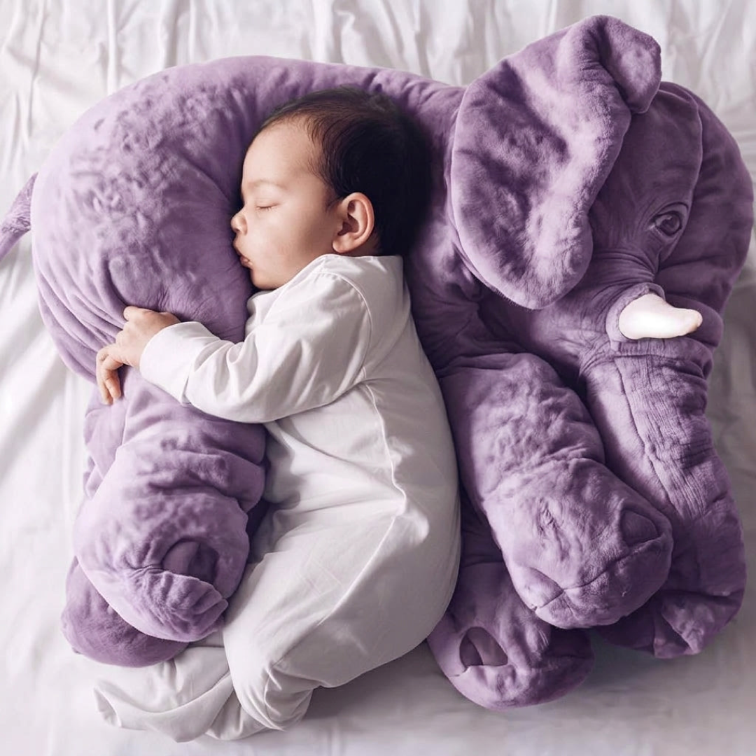 Plush Elephant Pillow for Soothing Snuggles