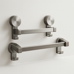 Double-Bar Towel Rack for Drill-Free Storage
