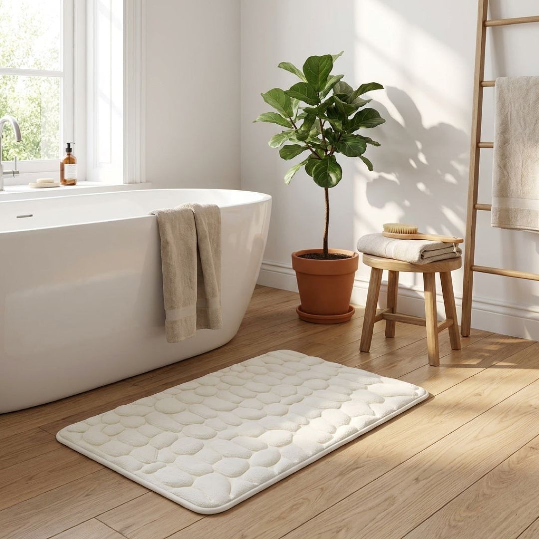 Fast-Dry Bath Mat for Safer Steps