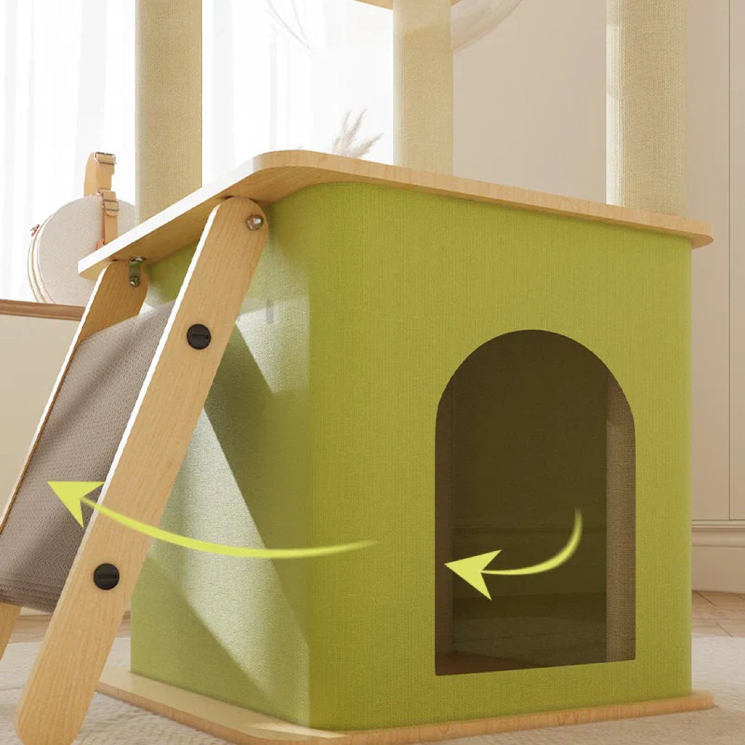 Space-Saving Cat Tree for Cozy Vertical Rest