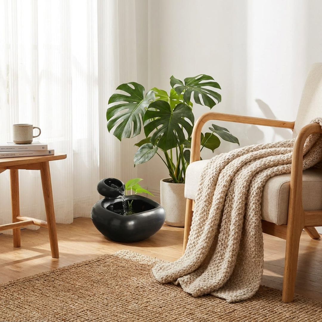 Quiet Ceramic Pet Fountain for Fresher Water