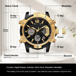 Analog-Digital Sports Watch for Everyday Reliability