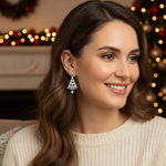 Sparkling Christmas Tree Earrings For Festive Style