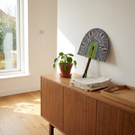 Handwoven Seagrass Fan for Warm Wall Texture
