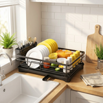 Spacious Dish Drying Rack for Drier Counters