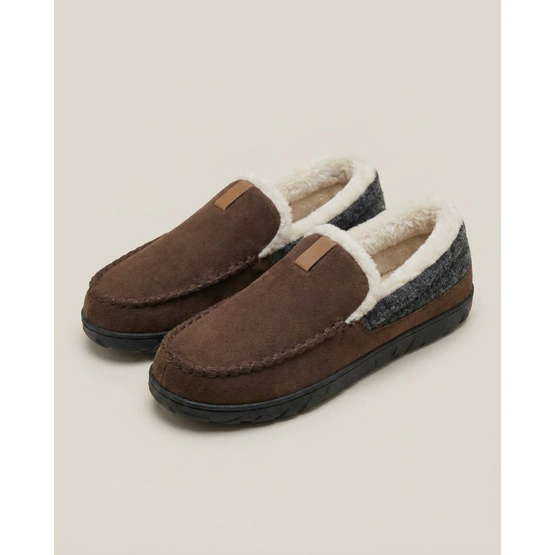 Men’s Wool-Look House Loafers for Cozy Warmth