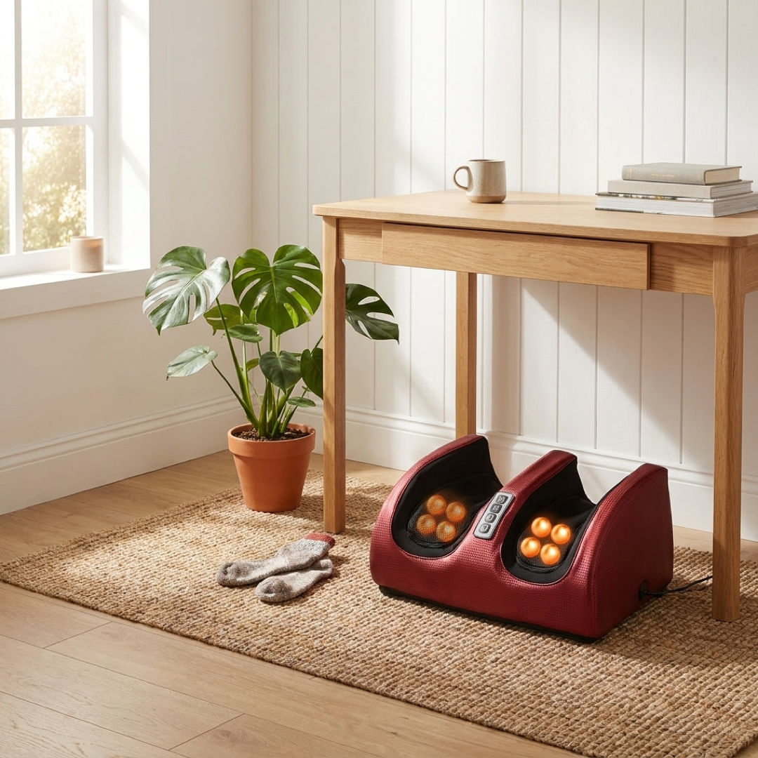 Heated Shiatsu Foot Massager for Daily Relief