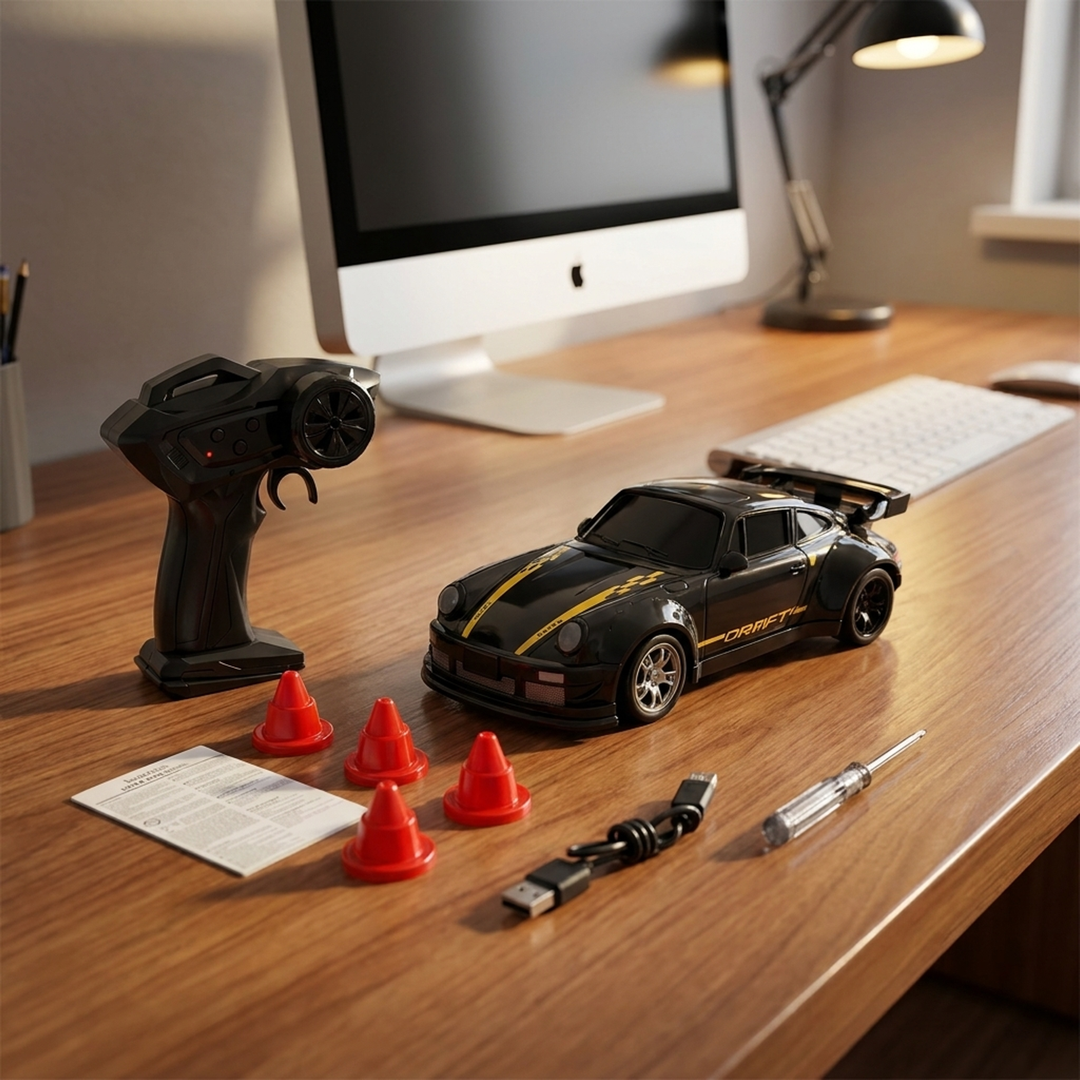 Mini RC Drift Car for Precision Slides