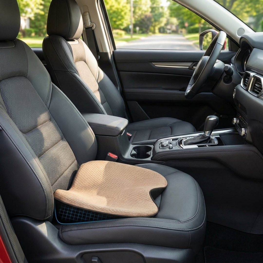 Memory Foam Driver Cushion for Better Visibility