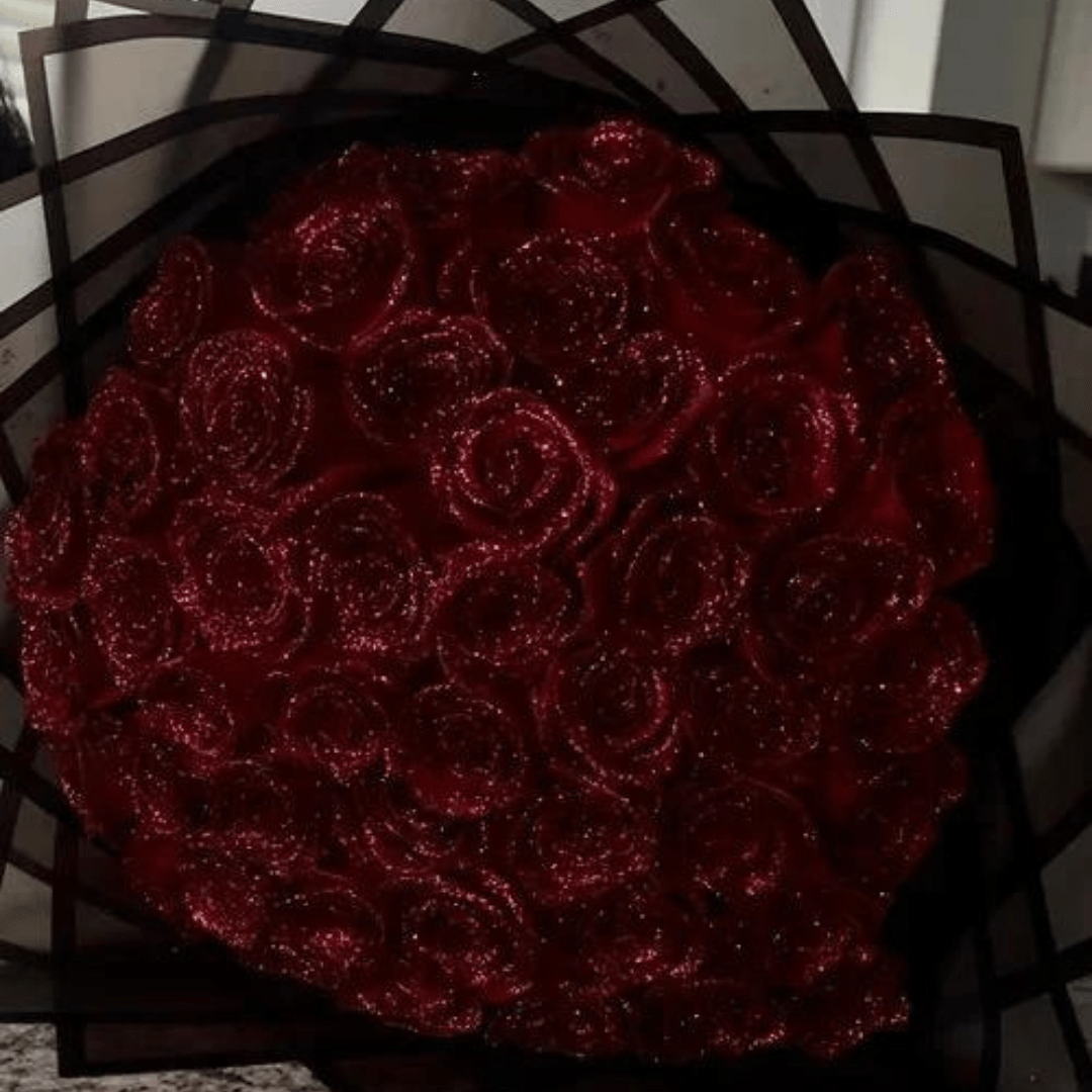Sparkling Faux Rose for Lasting Beauty