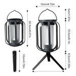 Dual-Flame Solar Lantern For Effortless Outdoor Glow