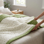 Breathable Floral Cotton Quilt for Cooler Sleep