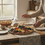 Covered Wooden Grazing Platter Keeps Food Fresh