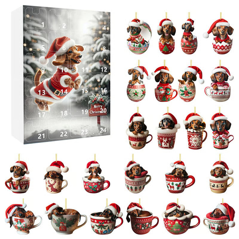 Dachshund Advent Calendar For Festive Holiday Decor