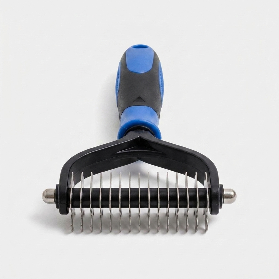 2-In-1 Pet Grooming Brush for Less Shedding