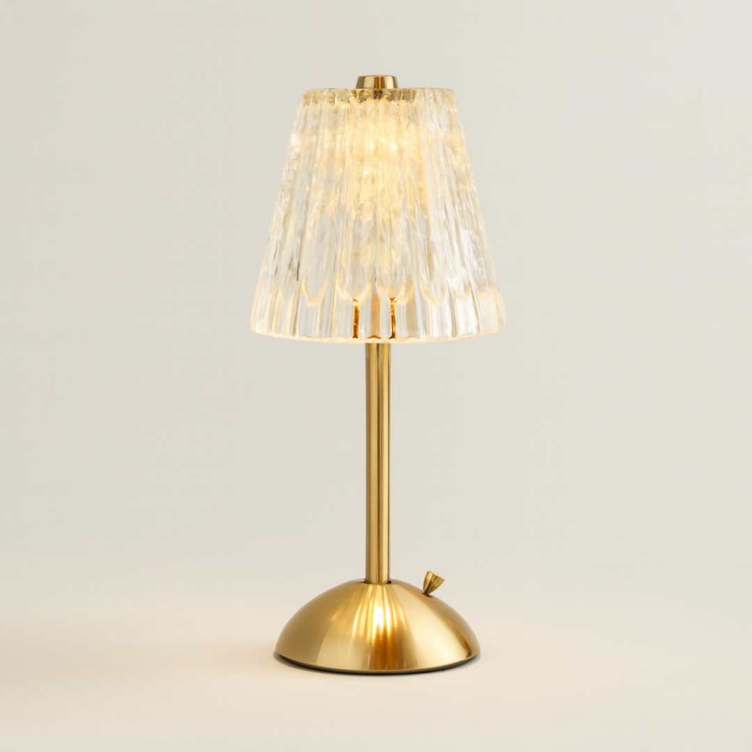 Cordless Crystal Lamp for Warm Ambiance