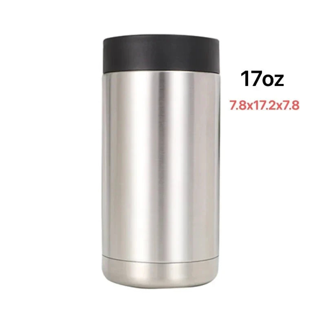 Stainless Steel Can Cooler Keeps Drinks Colder