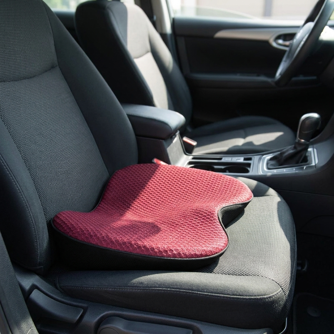 Driver Booster Cushion for a Clearer Road View