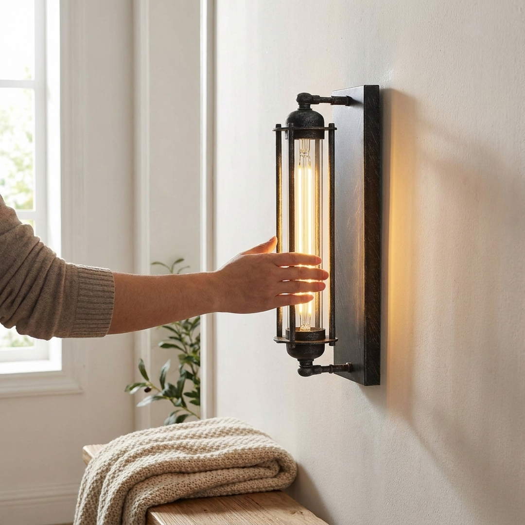 Vintage LED Wall Sconce for Cozy Lighting