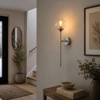 Glass Globe Wall Sconce for a Warm Glow