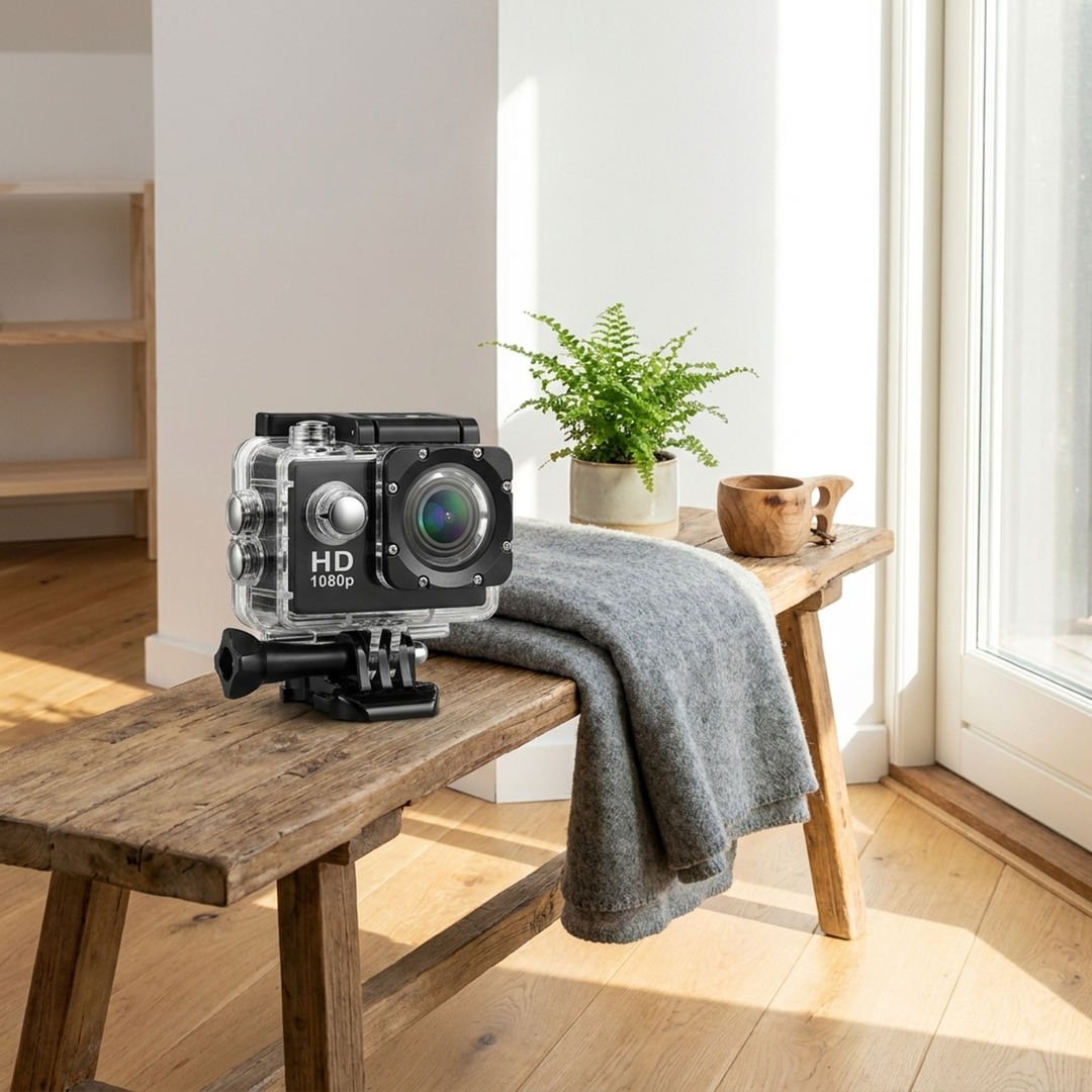 Waterproof 4K Action Camera for Hands-Free Memories