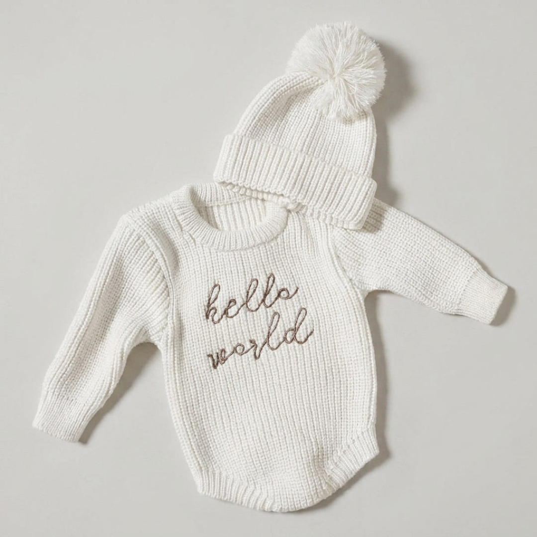 Organic Knit Baby Set for Gentle Comfort
