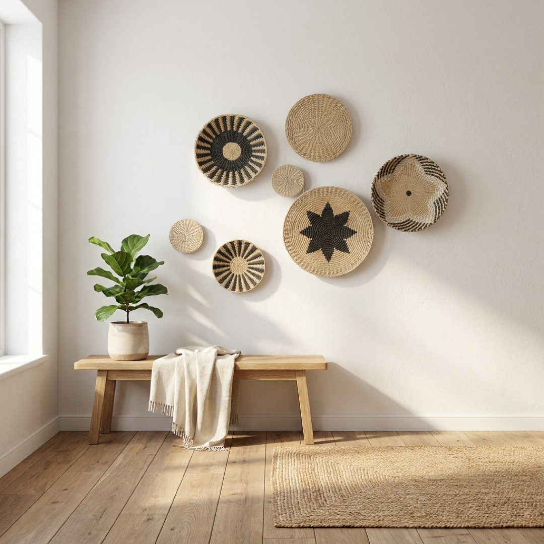 Seagrass Wall Basket for Natural Warmth