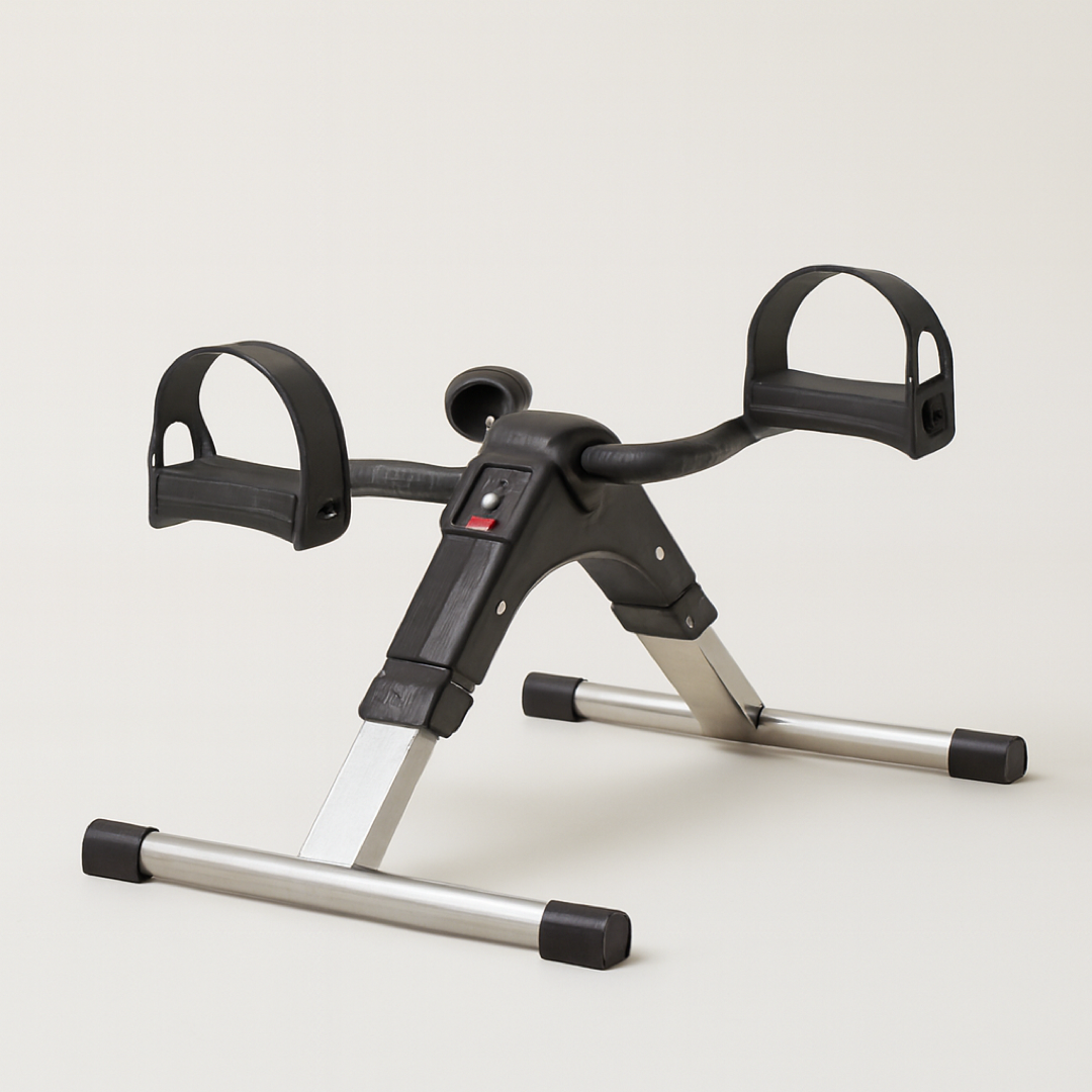 Compact Pedal Exerciser for Seated Movement