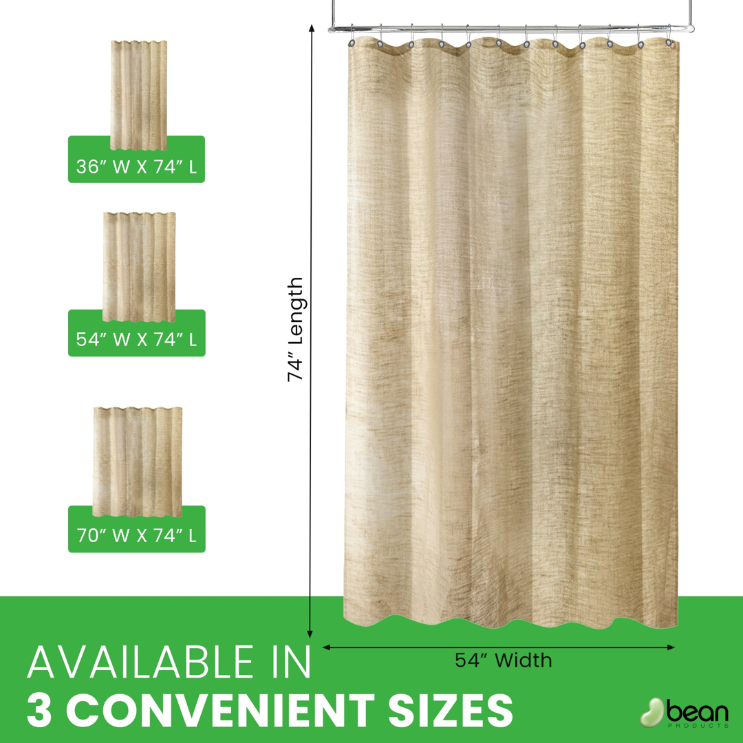 Natural Hemp Shower Curtain – Keeps Bathrooms Dry