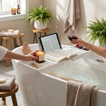 Adjustable Bath Shelf Keeps Essentials Dry