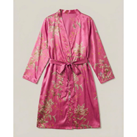 Floral Satin Robe for Effortless At-Home Comfort