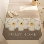 Floral Dirt-Trapping Doormat for Cleaner Floors