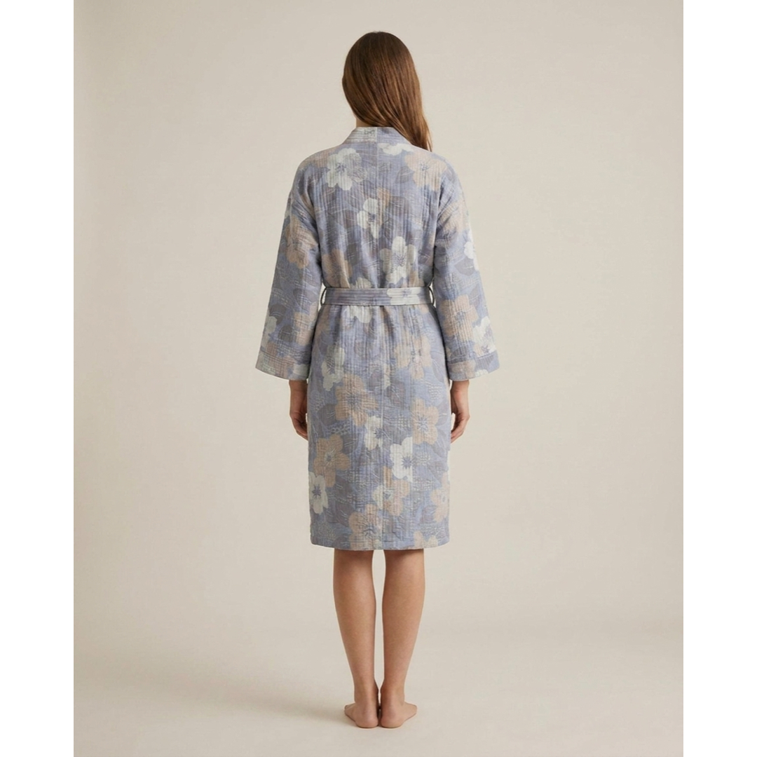 Reversible Cotton Kimono Robe for Easy Lounging