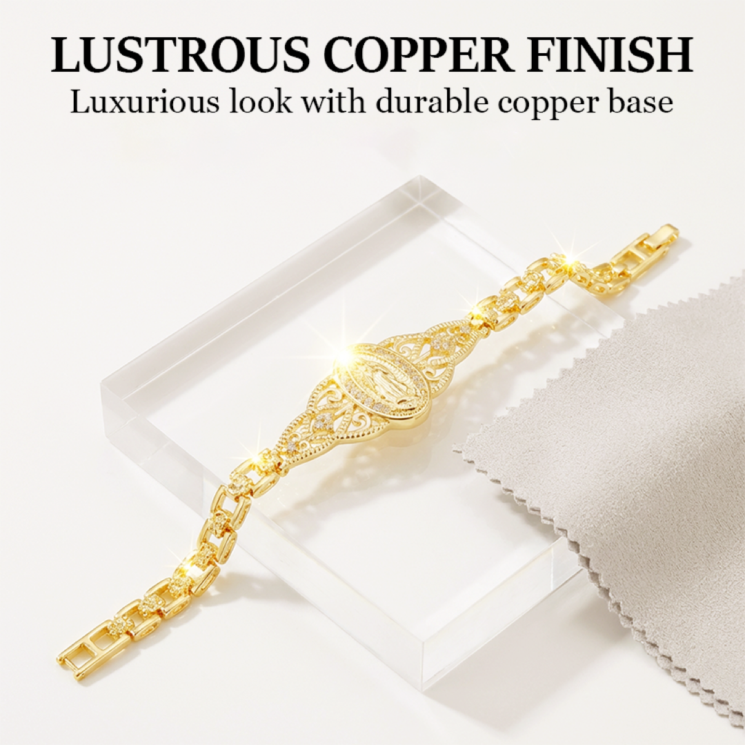 Floral Virgin Mary Bracelet for Daily Devotion