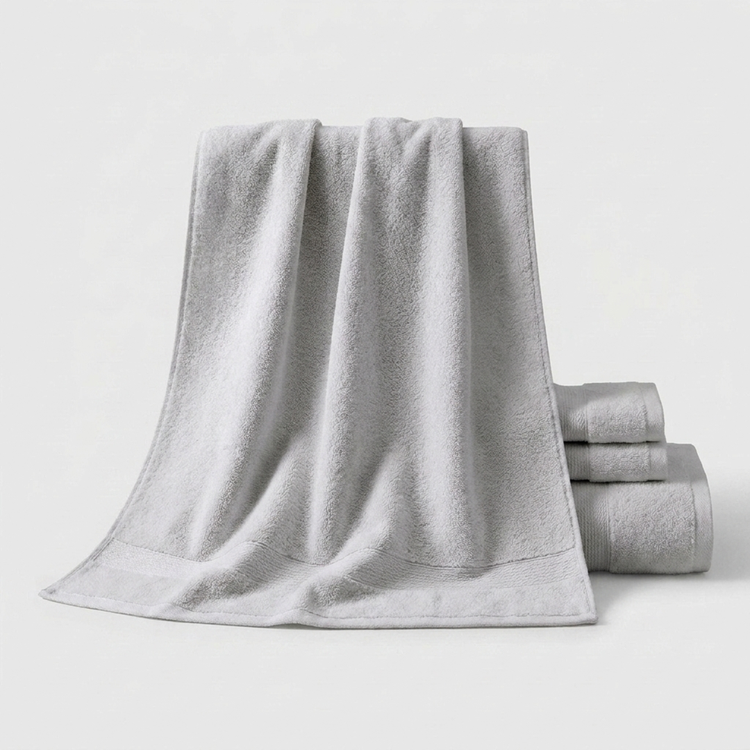 8-Piece Cotton Towel Set for Faster Drying
