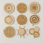 Rattan Wall Basket Gallery Set for Effortless Warmth