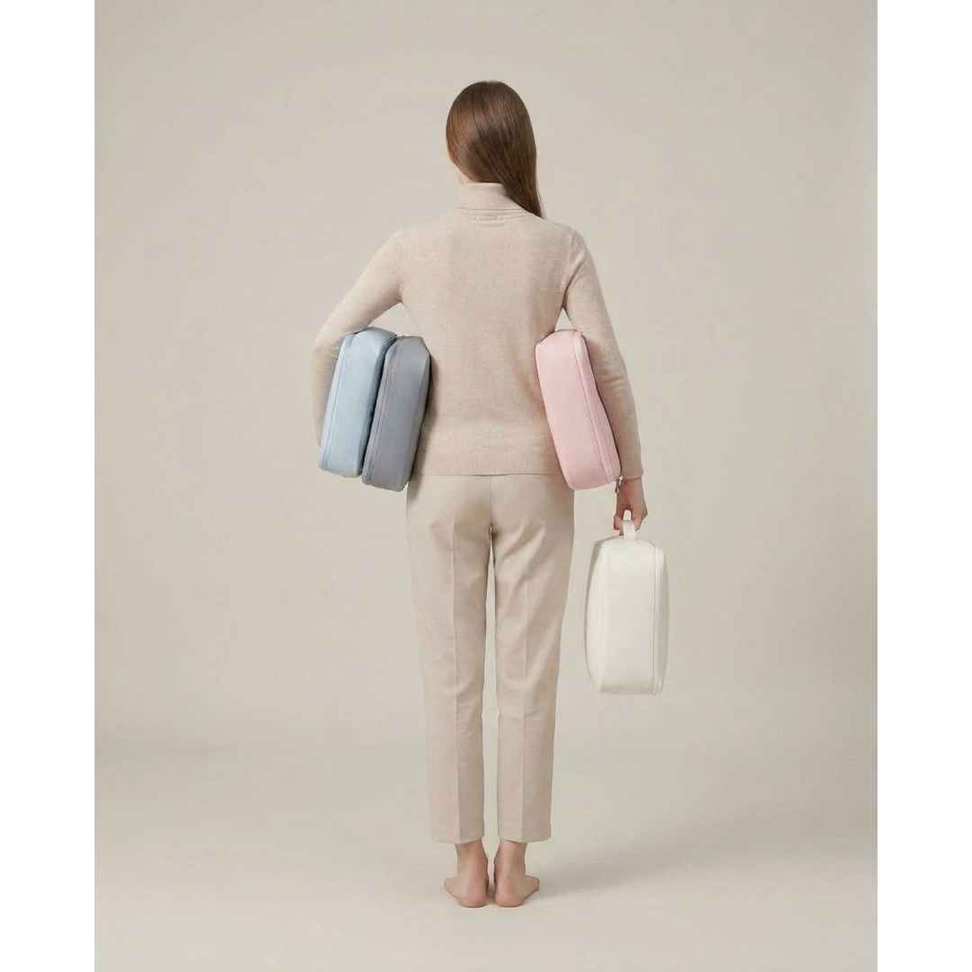 Space-Saving Compression Bags With Carry Handles