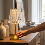 Cordless Crystal Lamp for Warm Ambiance