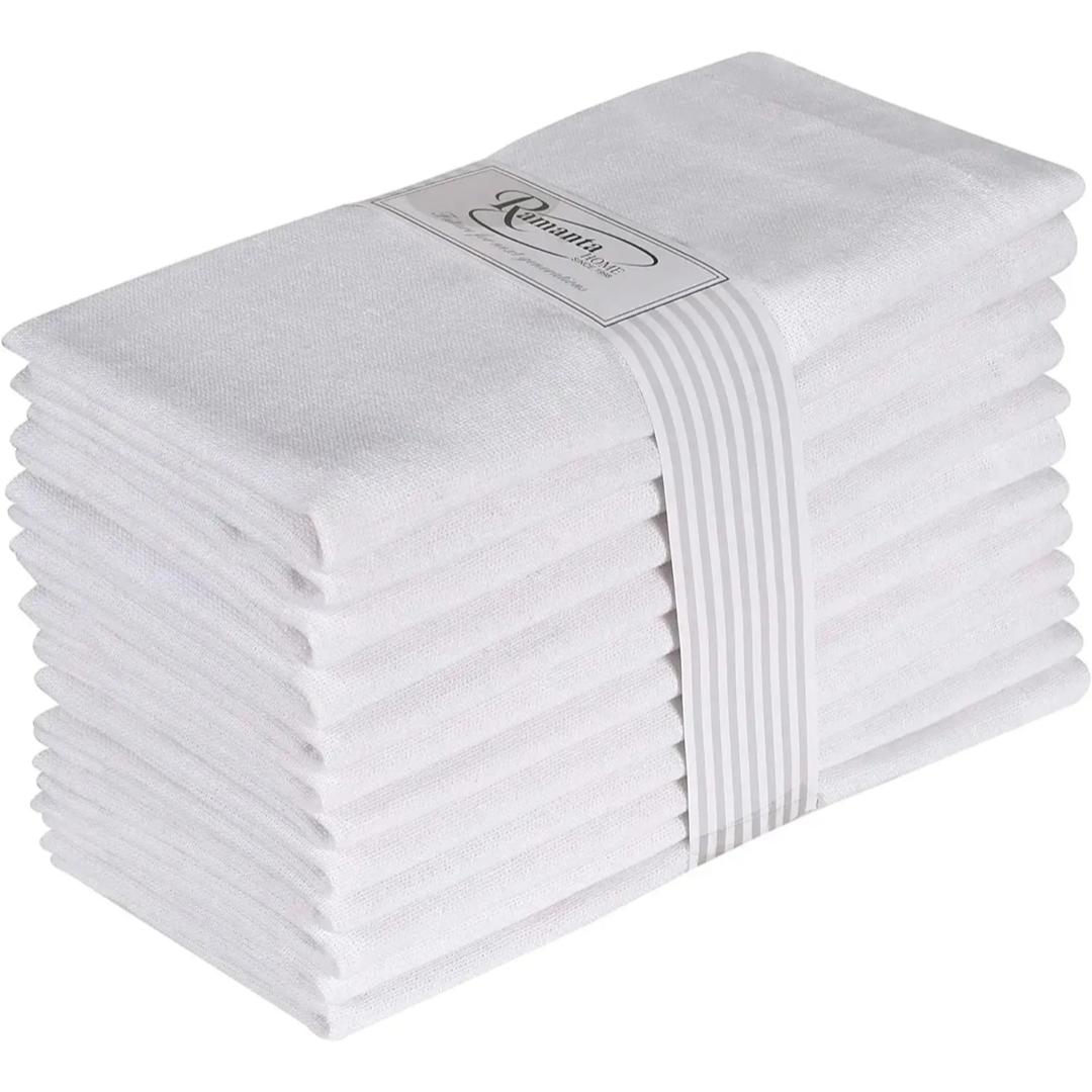 Linen Dinner Napkins for Effortless Hosting – Set of 12
