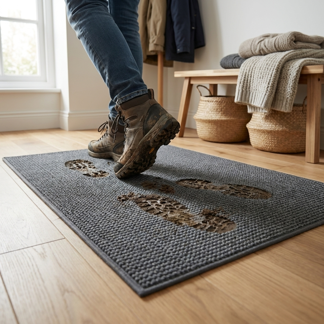 Geometric Doormat for Cleaner, Drier Entryways