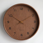 Silent Wood Wall Clock for Peaceful Spaces