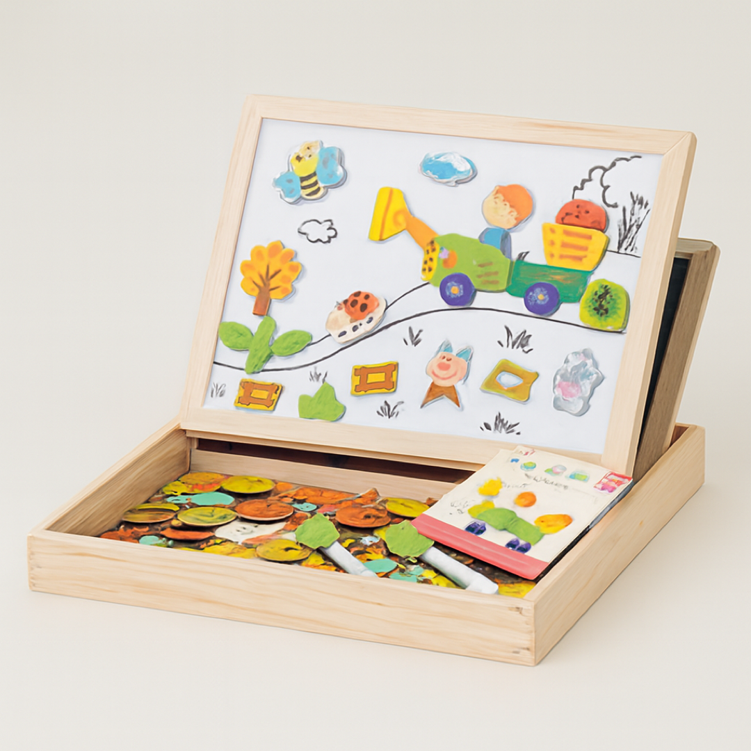 Dual-Surface Kids' Art Table for Creative Focus