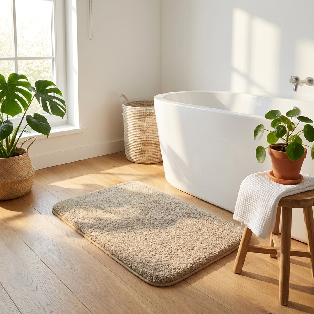 Plush Bath Mat for Softer Steps
