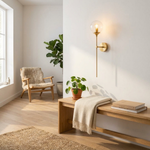 Glass Globe Wall Sconce for a Warm Glow