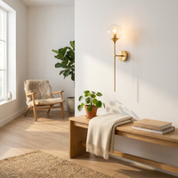 Glass Globe Wall Sconce for a Warm Glow