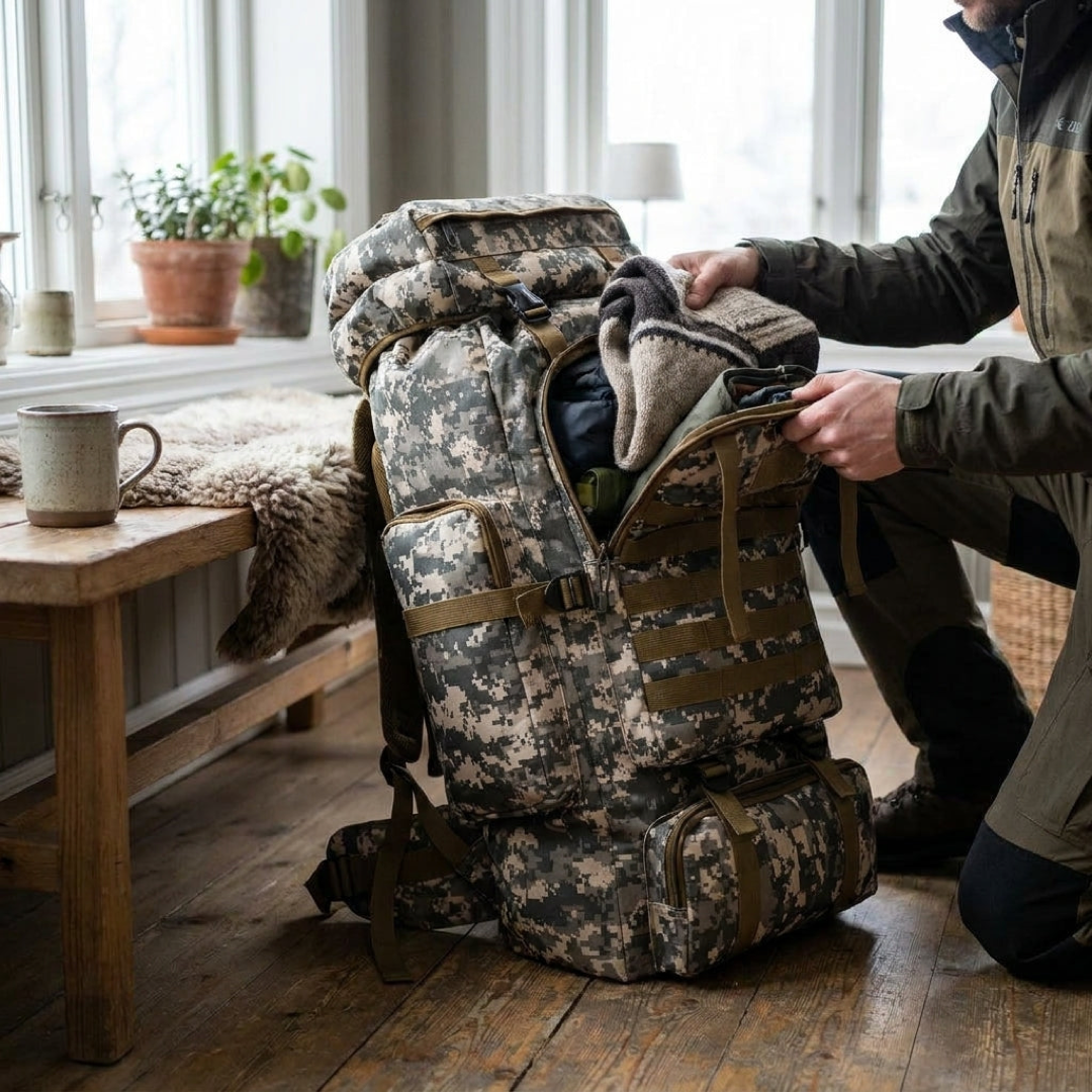 40L Hiking Pack for Dry, Organized Gear