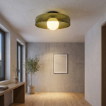 Sculptural Glass Ceiling Light – Saves Space