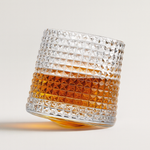 Crystal Swirl Whiskey Glasses for Fuller Flavor