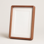 Matted Wood Picture Frame for Easy Display
