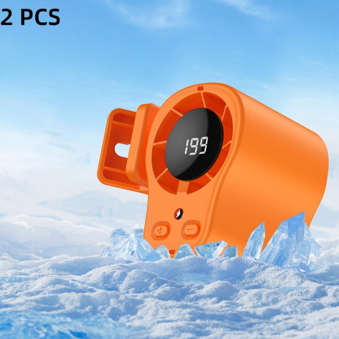 LED Personal Fan for Hands-Free Travel Cooling